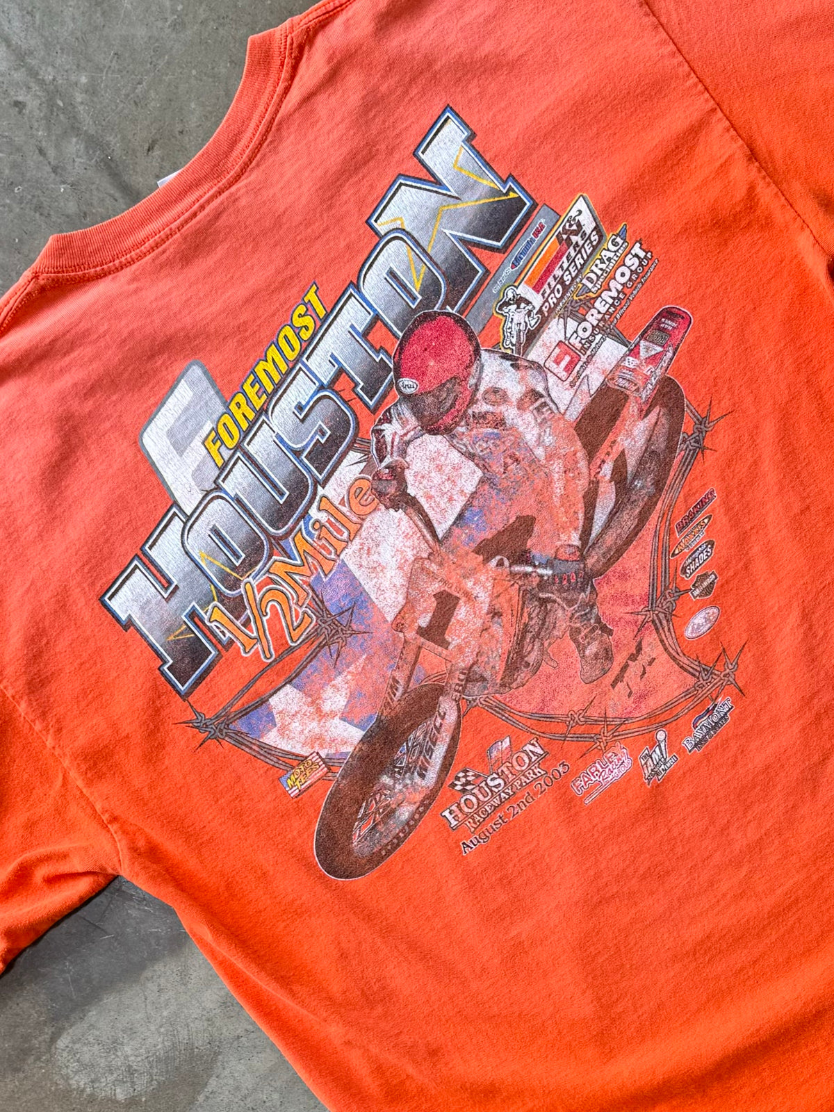 NHRA Drag Racing 1/4 Mile Foremost Houston Tee