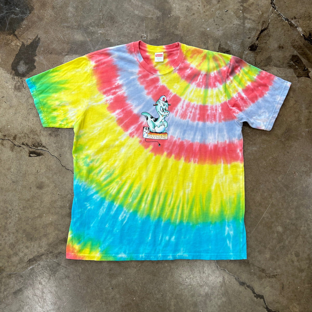 Supreme Dinosaur Tie Dye Tee