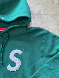 Supreme Leather S Logo Hoodie