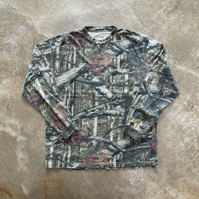 Mossy Oaks Real Wood Tree Camo Long Sleeve Large