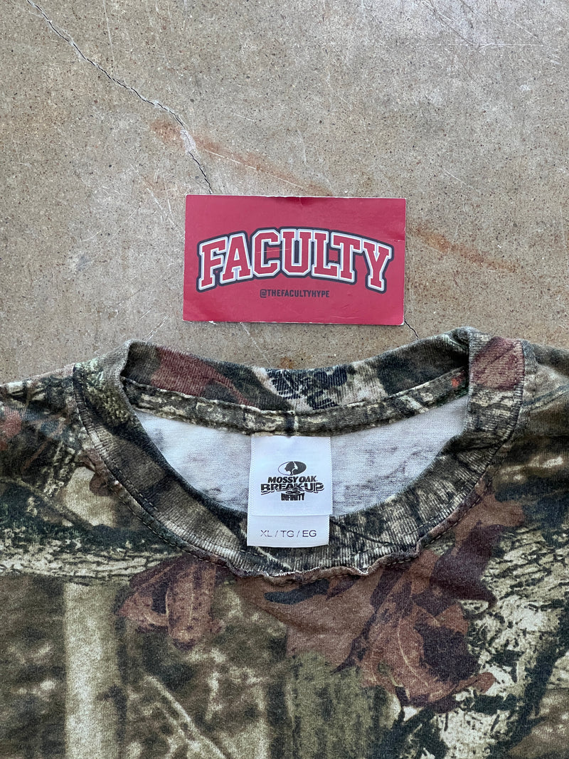 Mossy Oaks Break Up Real Wood Camo Tee XL