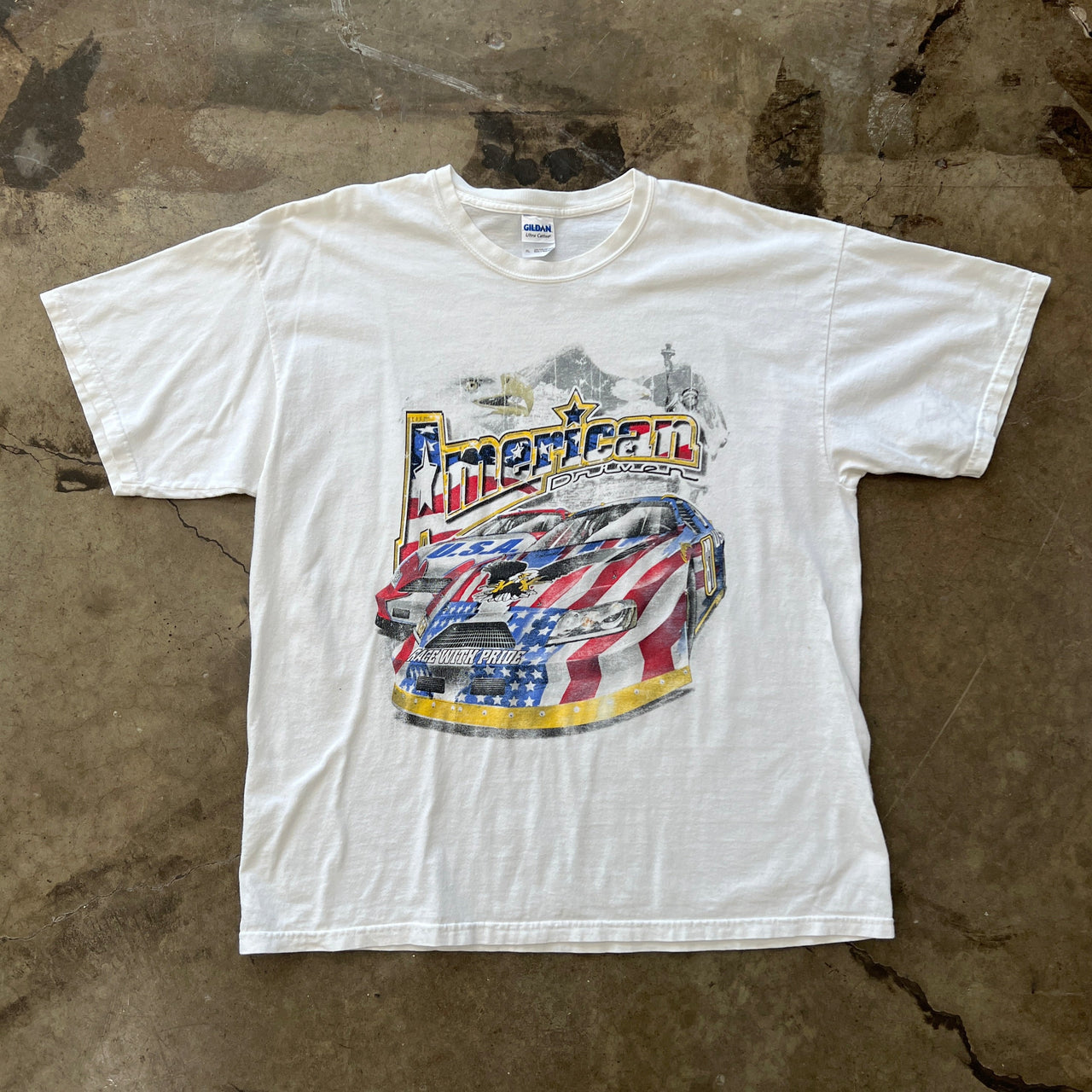 Vintage American Driven Race with Pride Racing Tee