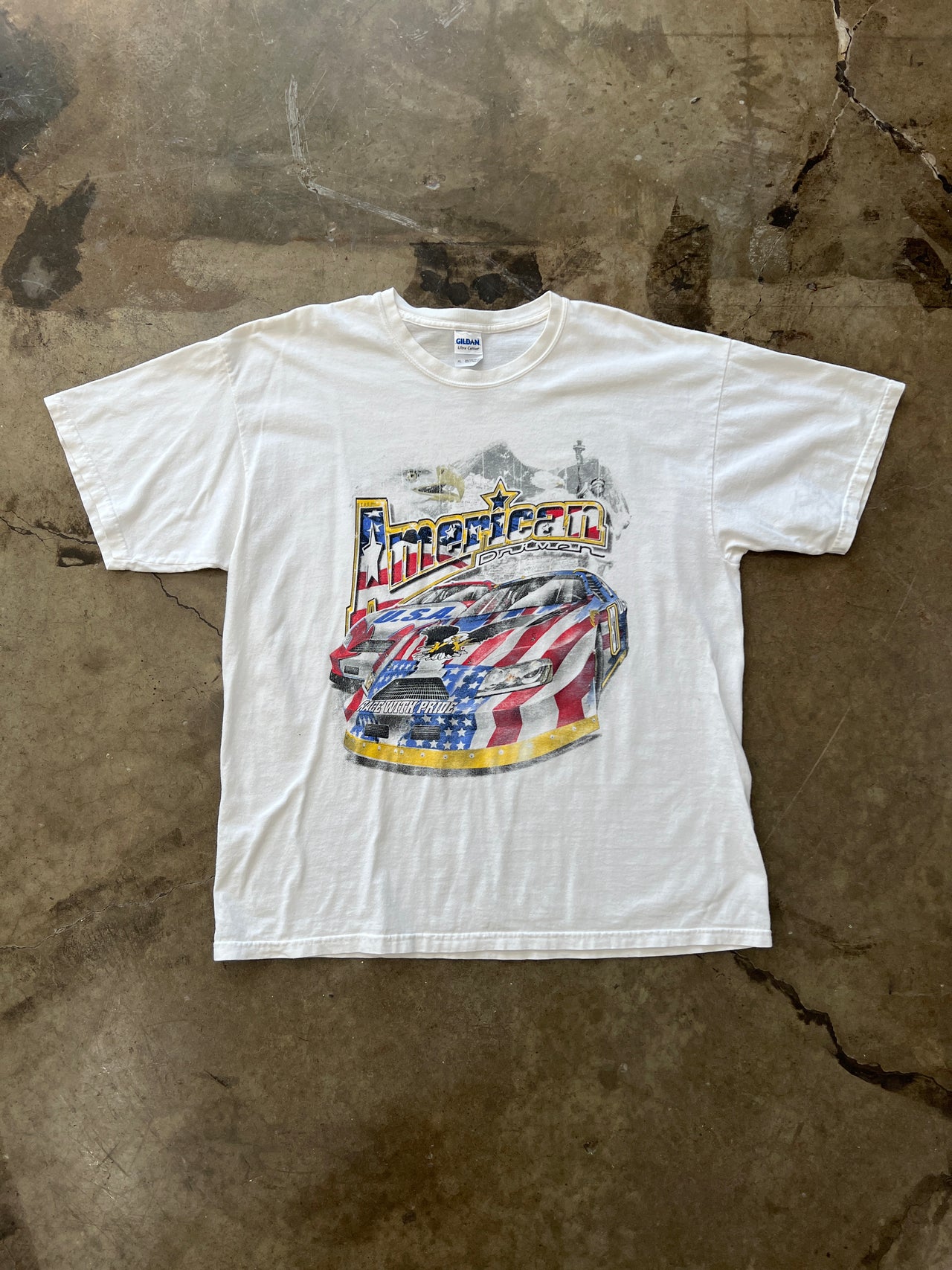 Vintage American Driven Race with Pride Racing Tee