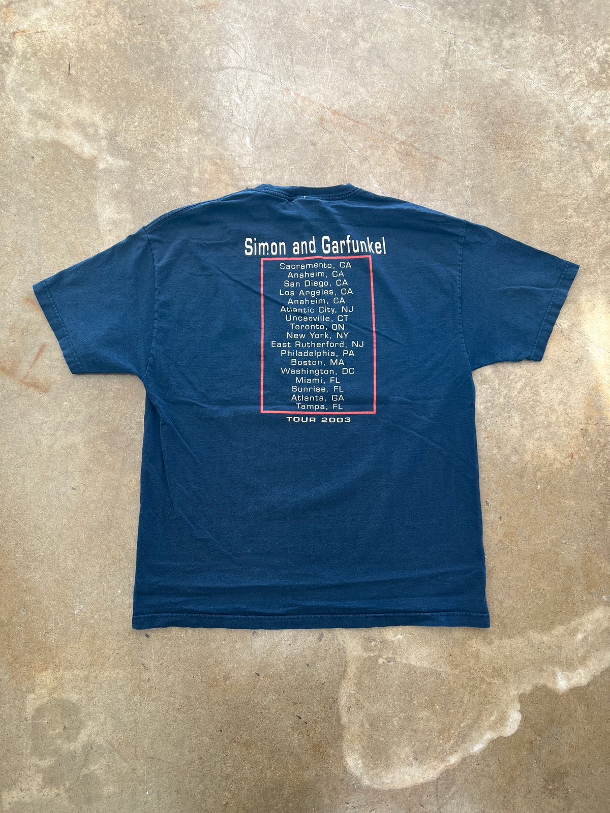 Simon and Garfunkel Tour Tee XL