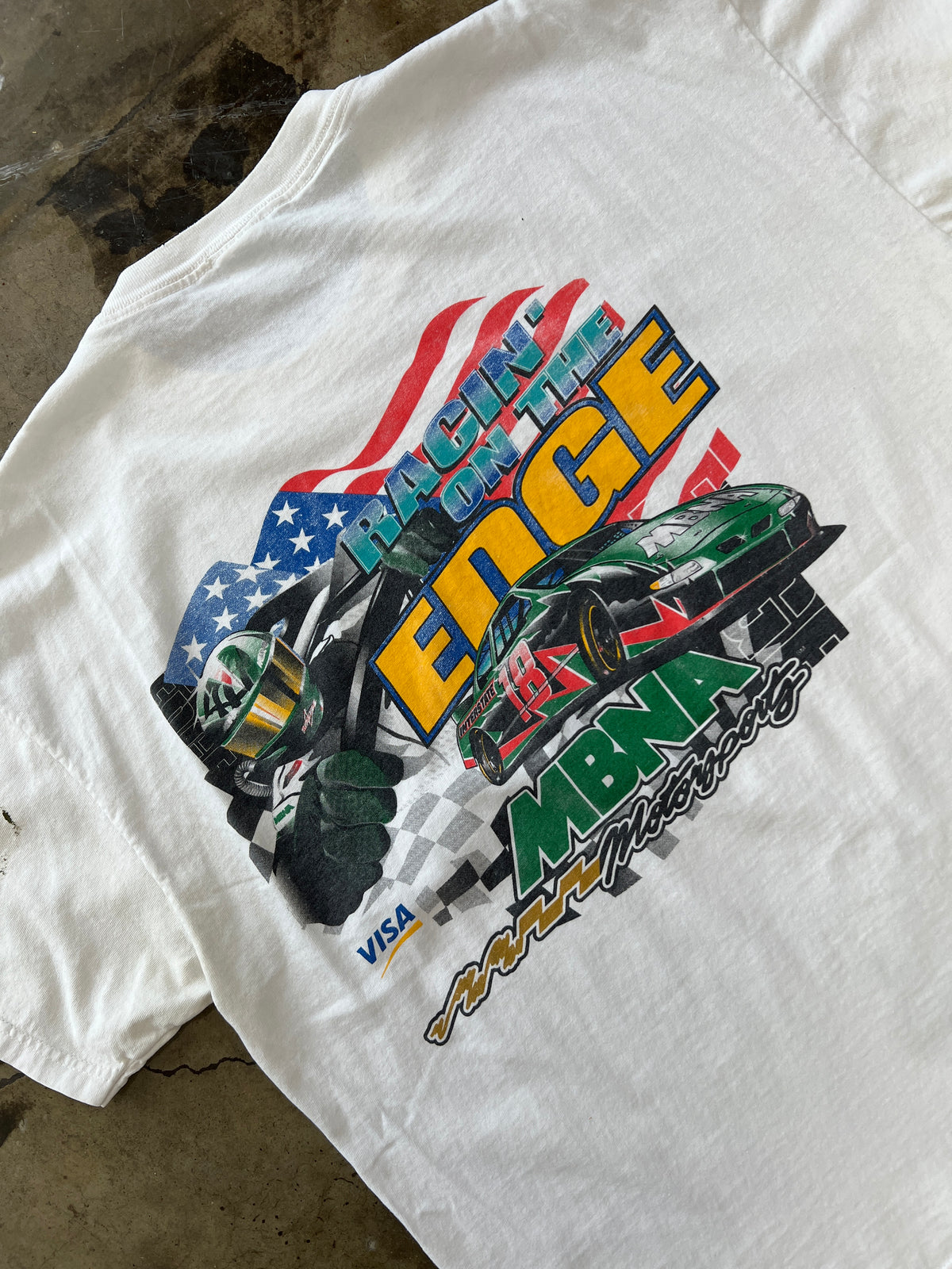 NASCAR MBNA Official Issuer Racin on the Edge Tee