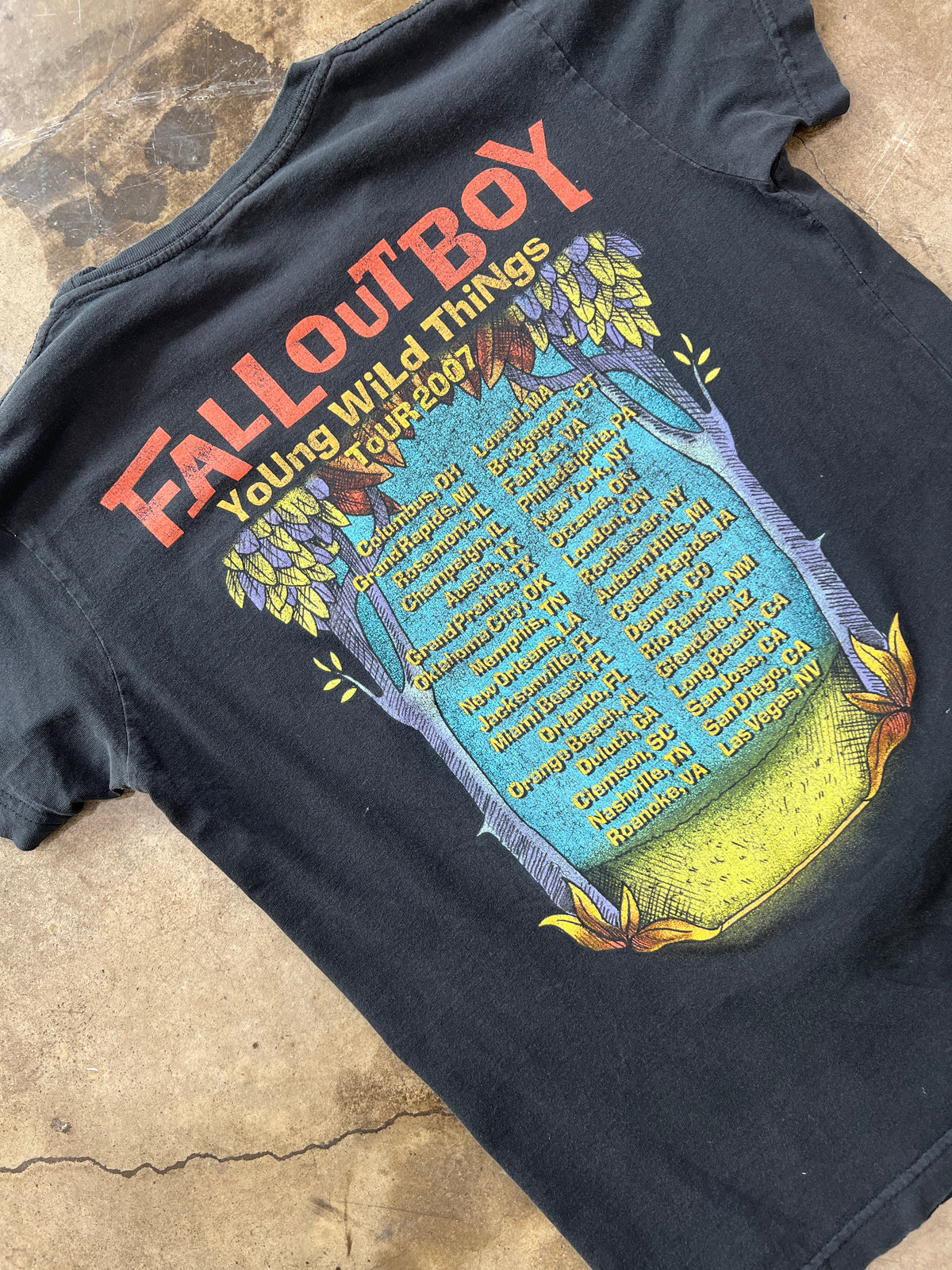 Fall Out Boys Tour Young Wild Things Tee
