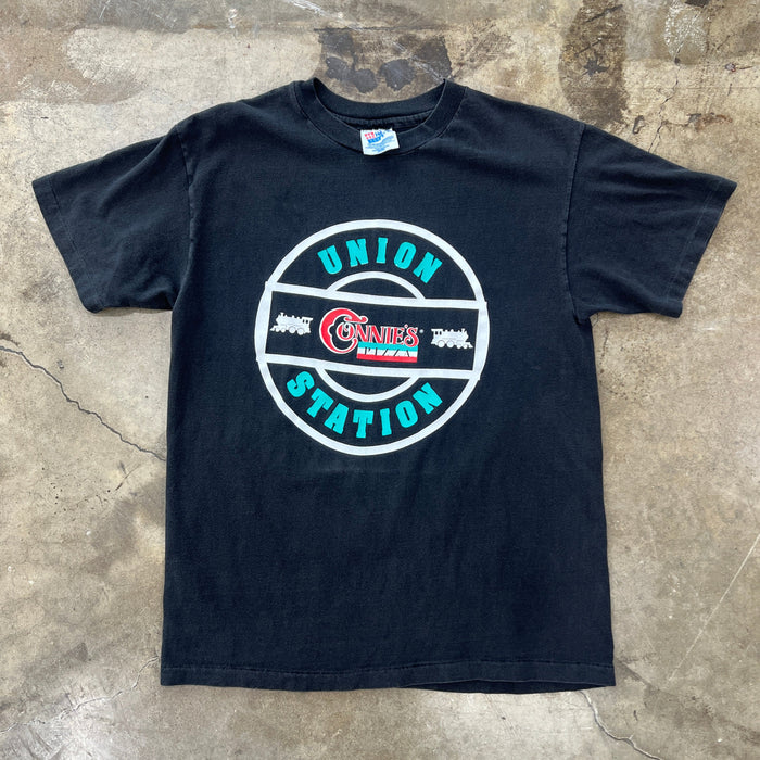 Union Station Connies Pizza Chicago Single Stitch Tee