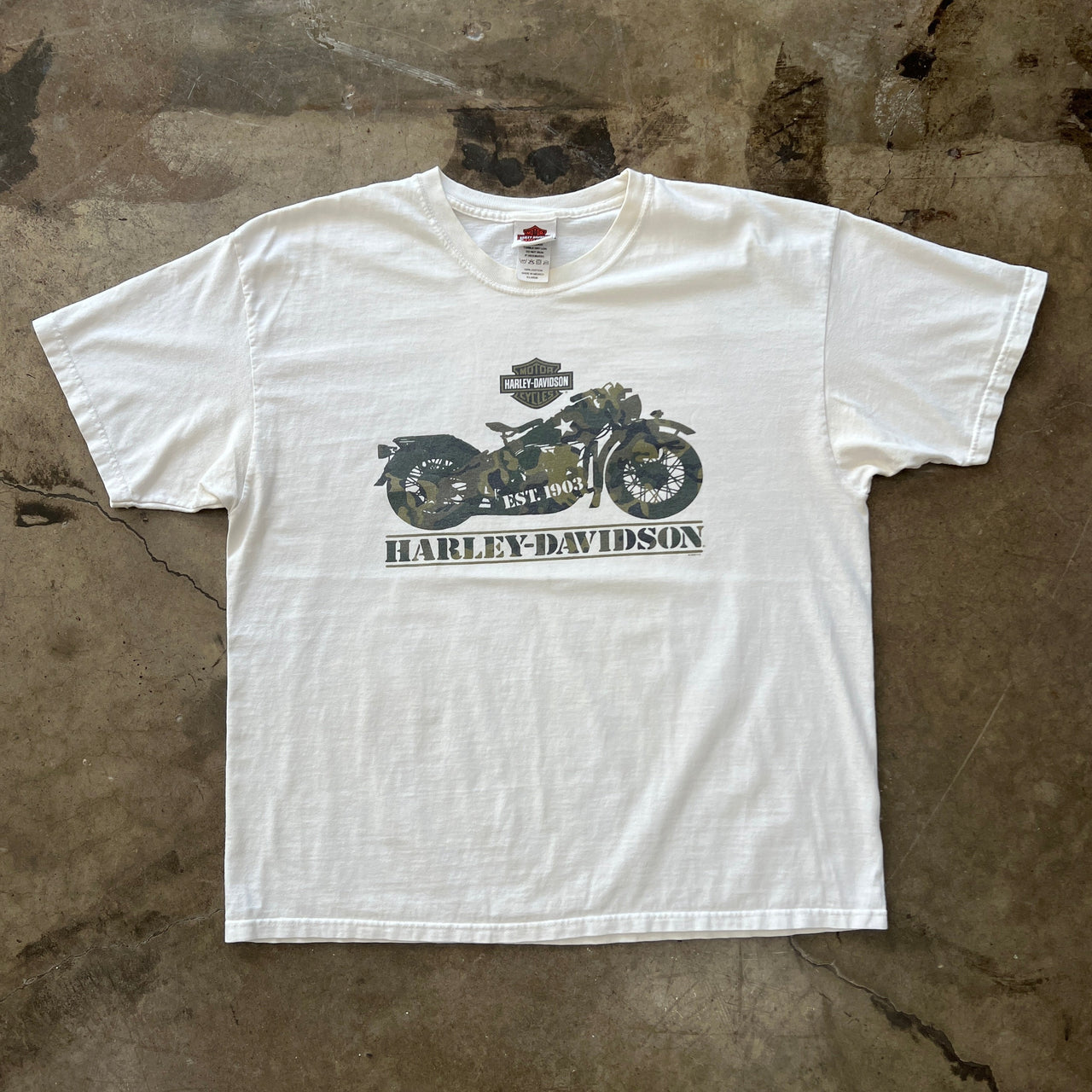 Harley Davidson Camo Adamec 75th Anniversary Tee