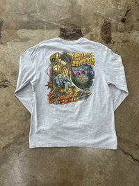 Harley Davidson Cowboy Boot Pocket LS Tee