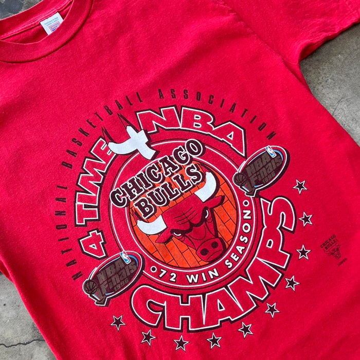 NBA Chicago Bulls 4 Time Champs 72 Win Season Tee