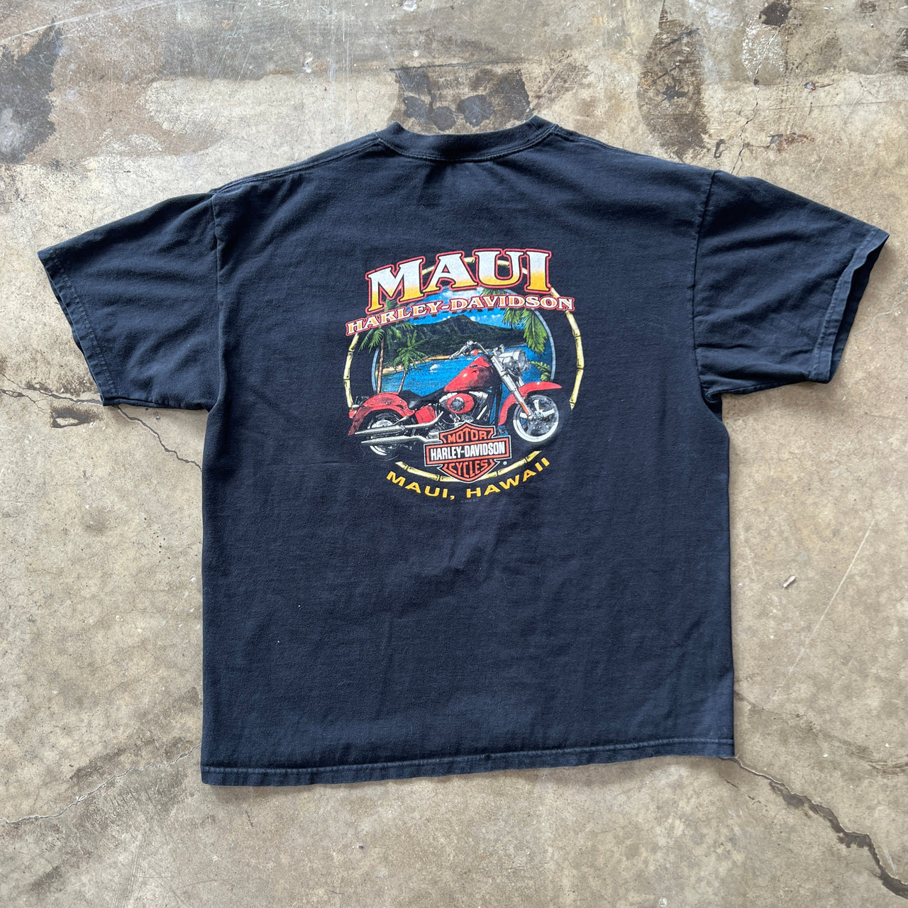 Harley Davidson Maui, Hawaii Pocket Tee