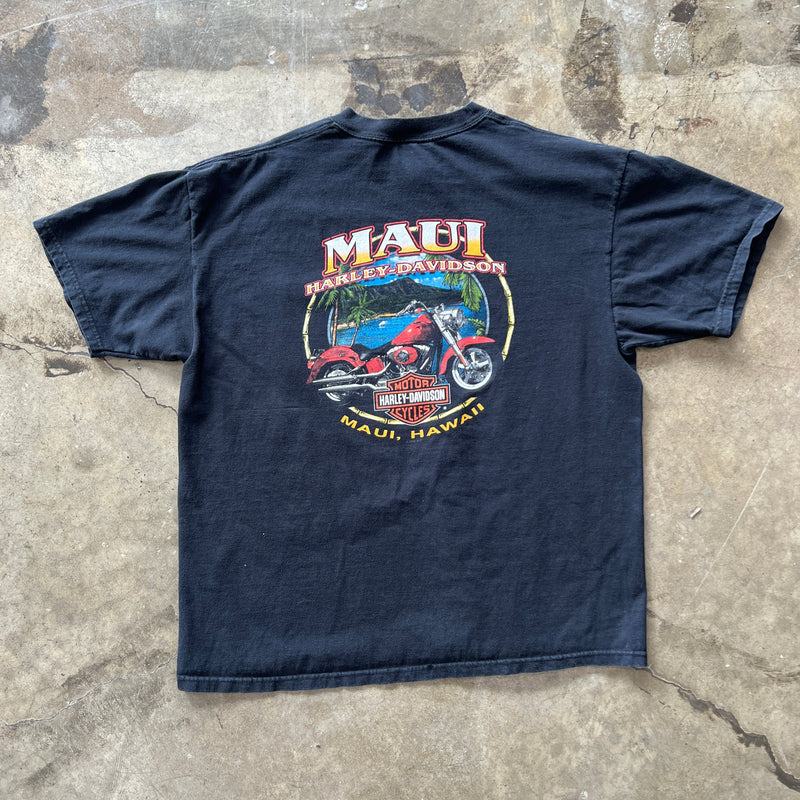 Harley Davidson Maui, Hawaii Pocket Tee