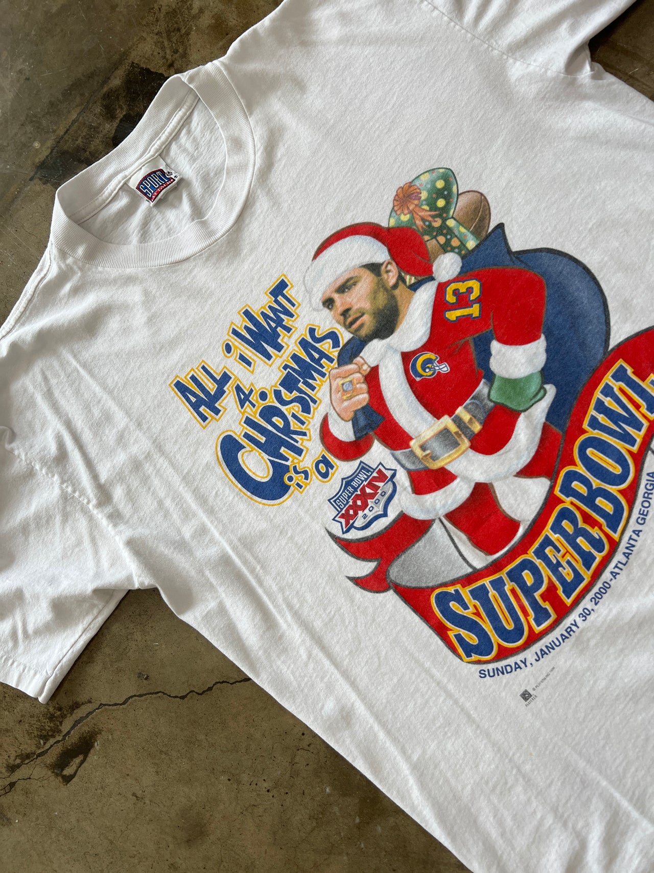 All I Want For Christmas Rams Superbowl Tee