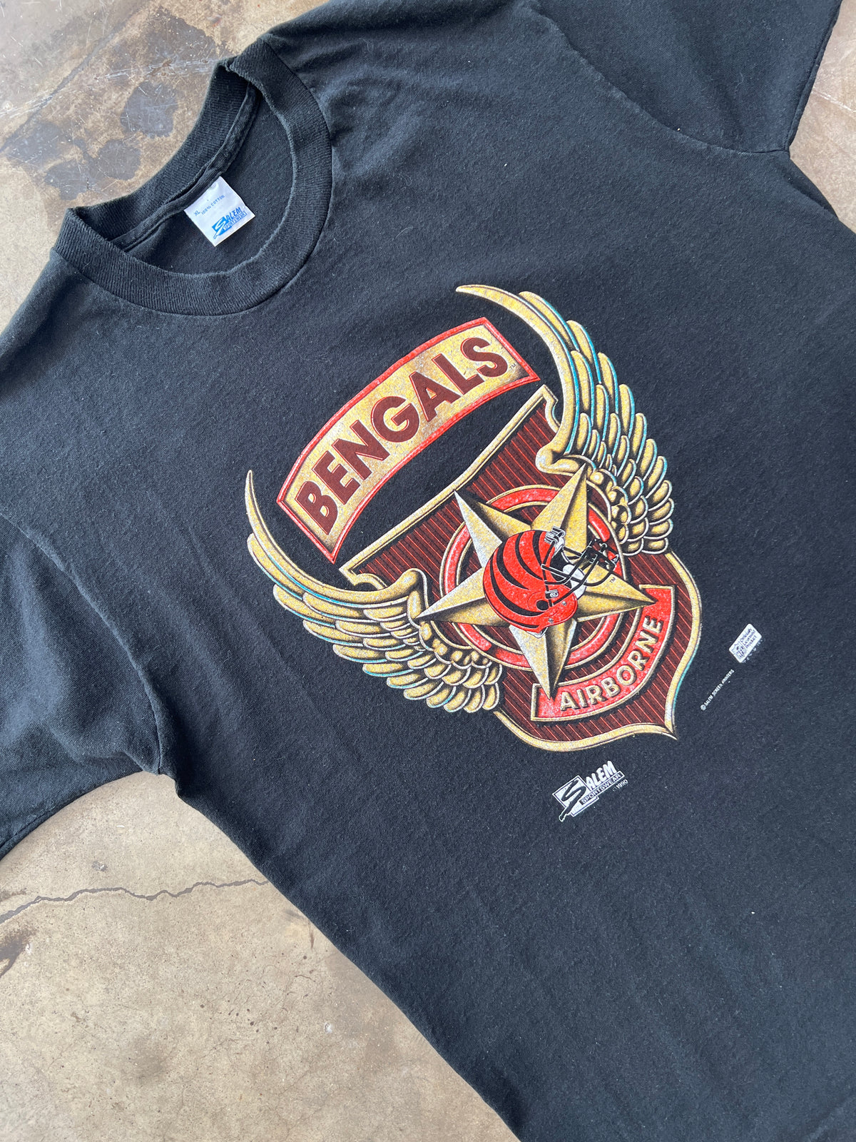 NFL Bengals Airborne Single Stitch Tee