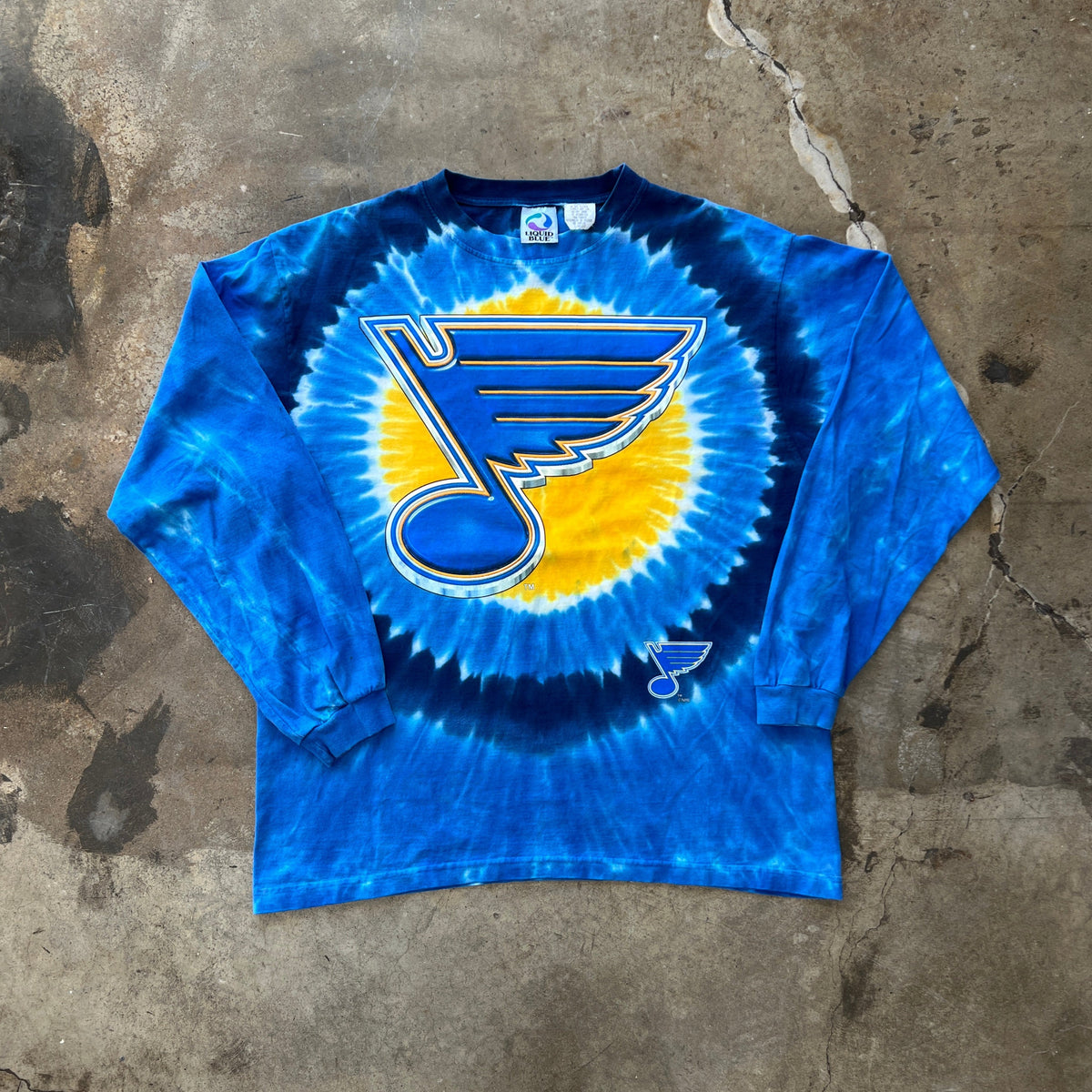 NHL St. Lous Blues Tie Dye Long Sleeve Tee