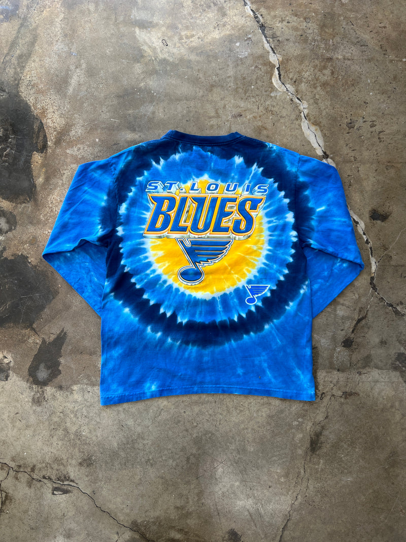 NHL St. Lous Blues Tie Dye Long Sleeve Tee