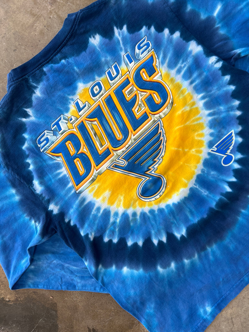 NHL St. Lous Blues Tie Dye Long Sleeve Tee