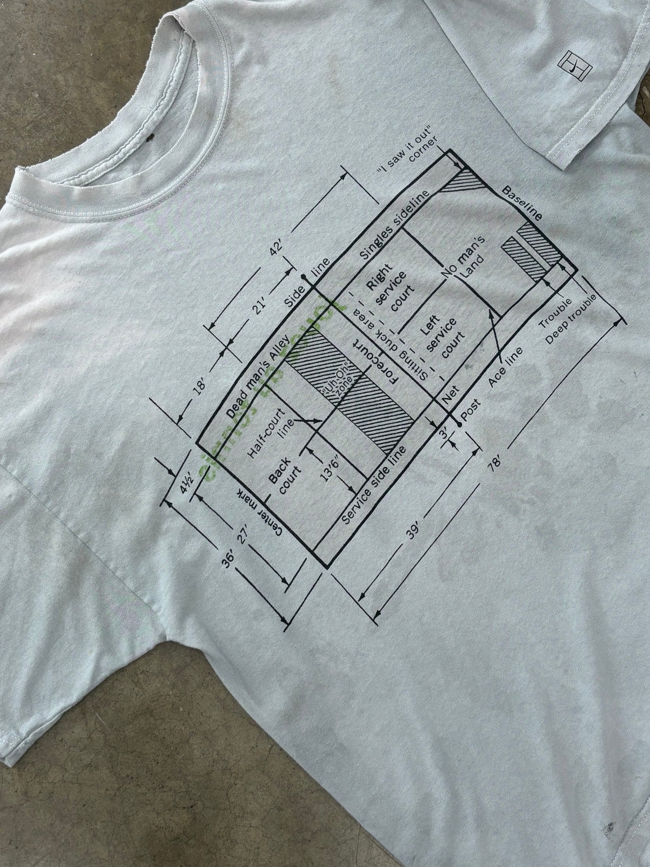 Blue Print No Man's Landing Dead Man's Alley Tee