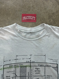 Blue Print No Man's Landing Dead Man's Alley Tee