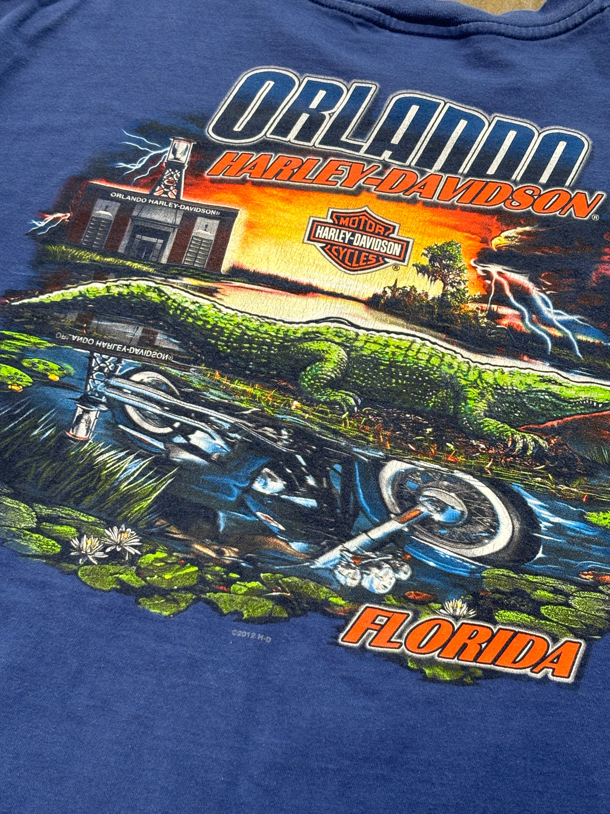 Harley Davidson Orlando Alligator Tee XXL