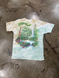 AOP Rainforest Tie Dye Single Stitch Tee Large