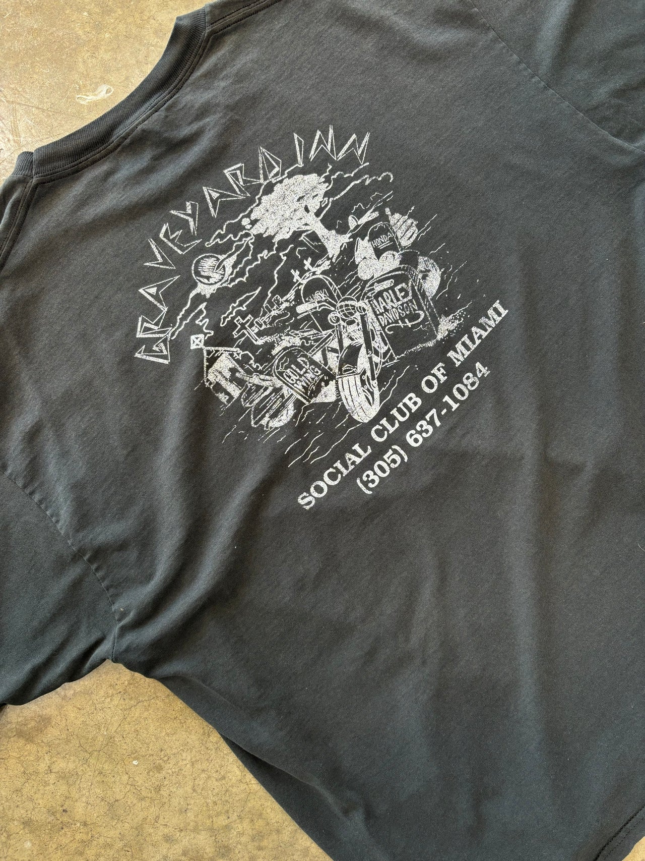 Harley Davidson Graveyard Inn Bikers Social Tee