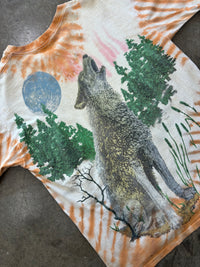 AOP Wolf Tie Dye Tribal Nature Single Stitch Tee