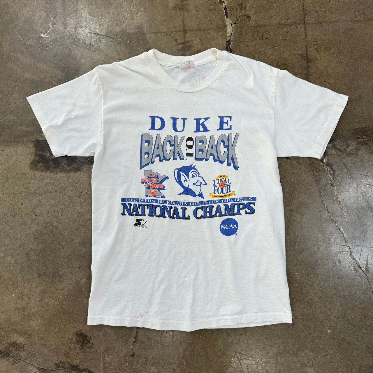 Duke Back to Back Blue Devils National Champs Tee