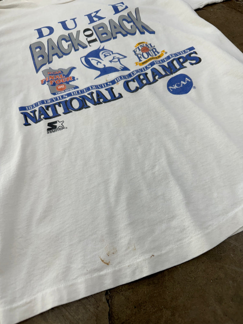 Duke Back to Back Blue Devils National Champs Tee