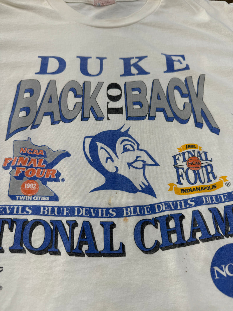 Duke Back to Back Blue Devils National Champs Tee