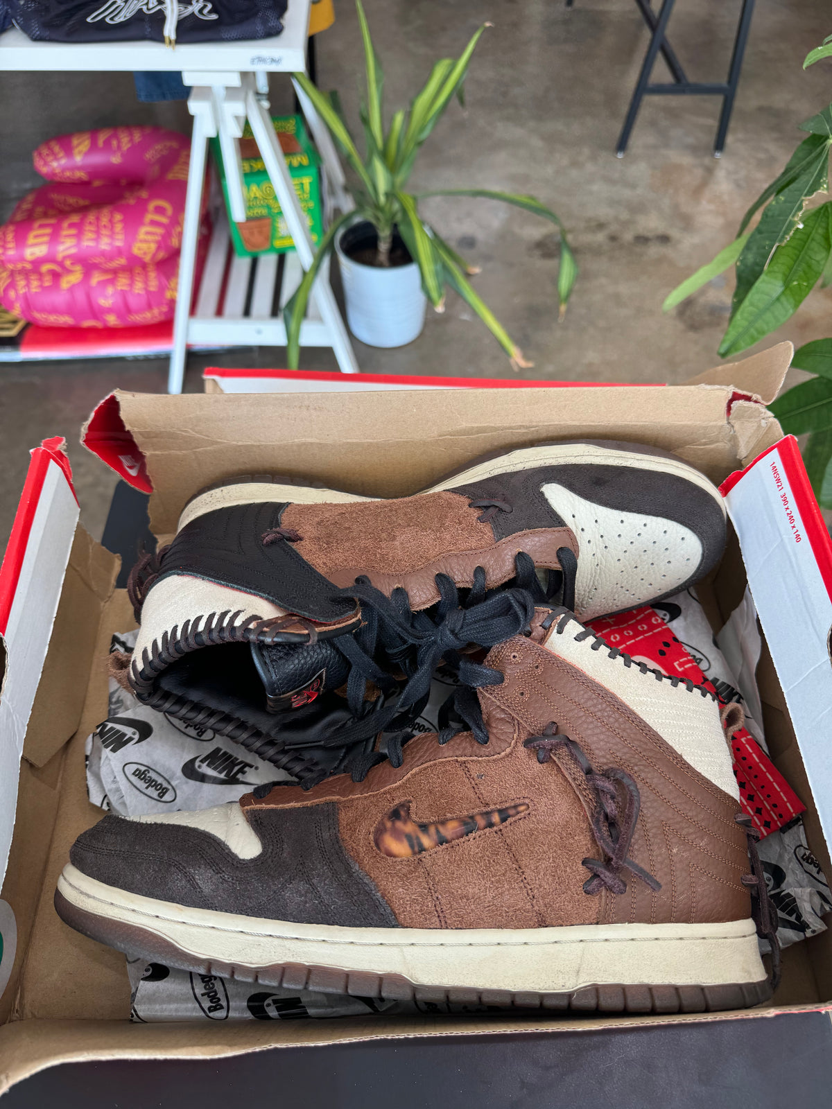 Bodega x Dunk High Legend Fauna Brown