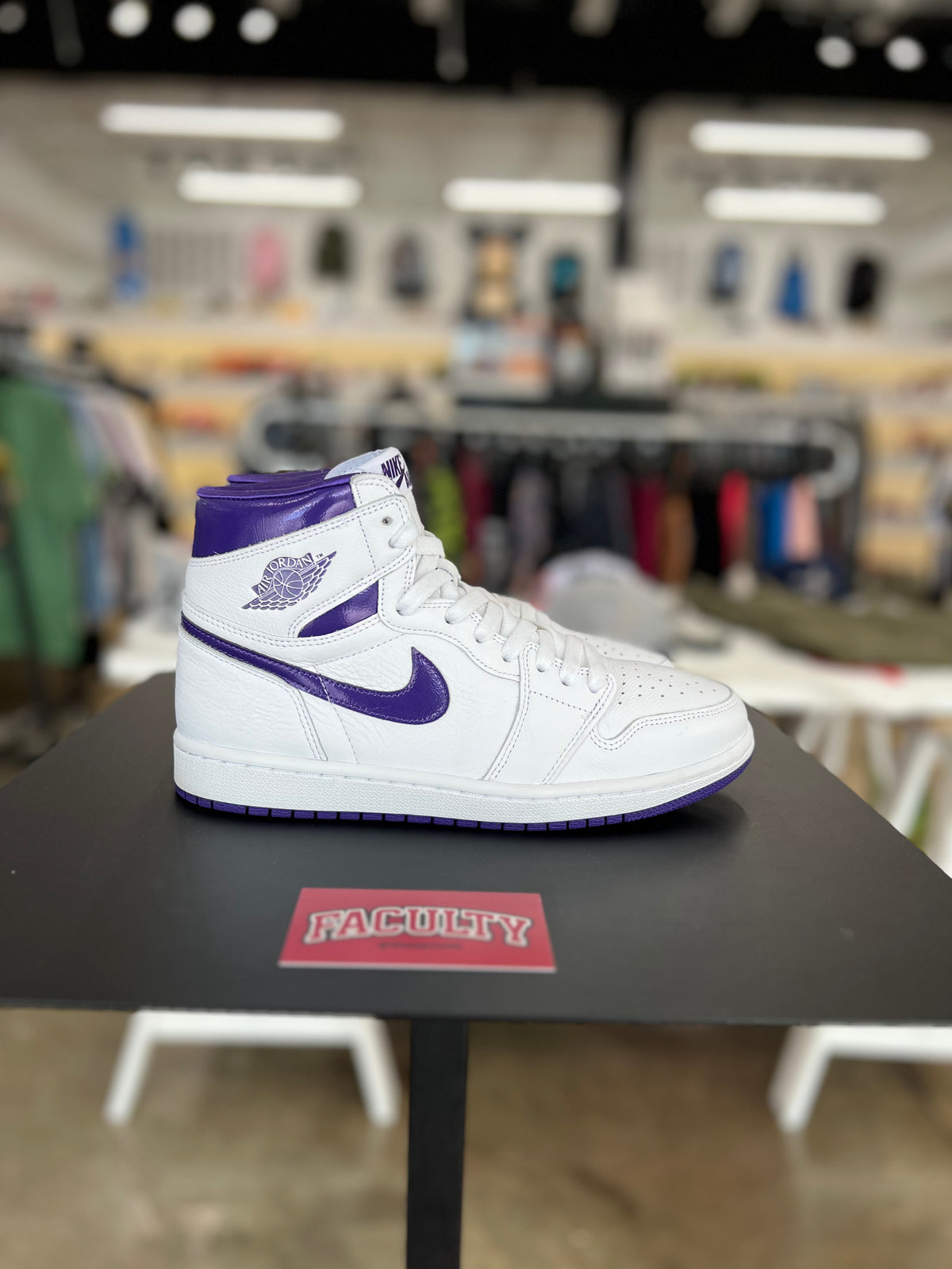 Air Jordan 1 White Court Purple