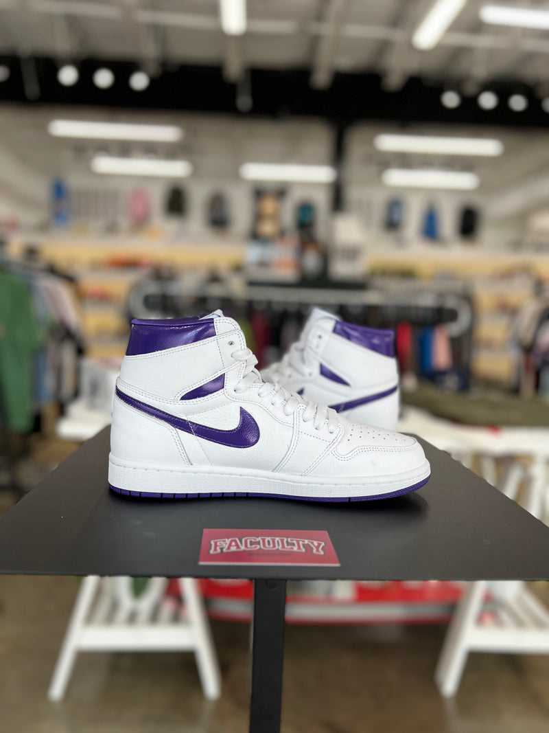 Air Jordan 1 White Court Purple