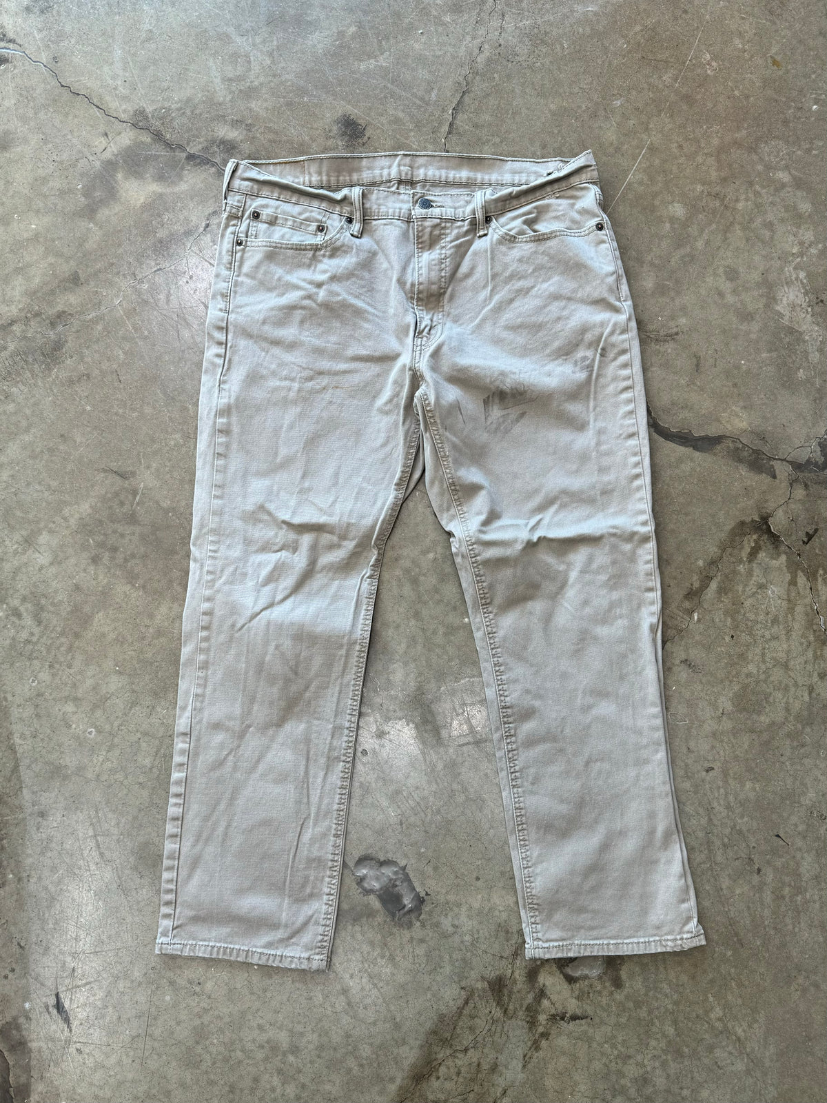 Levi’s White Tag Distressed Khaki Denim