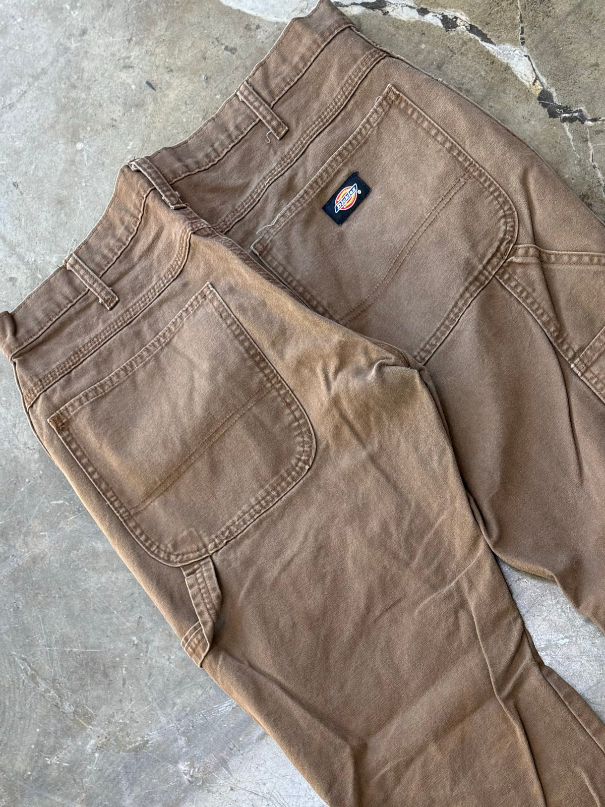 Dickies Khaki Washed Carpenter Relaxed Fit Pant