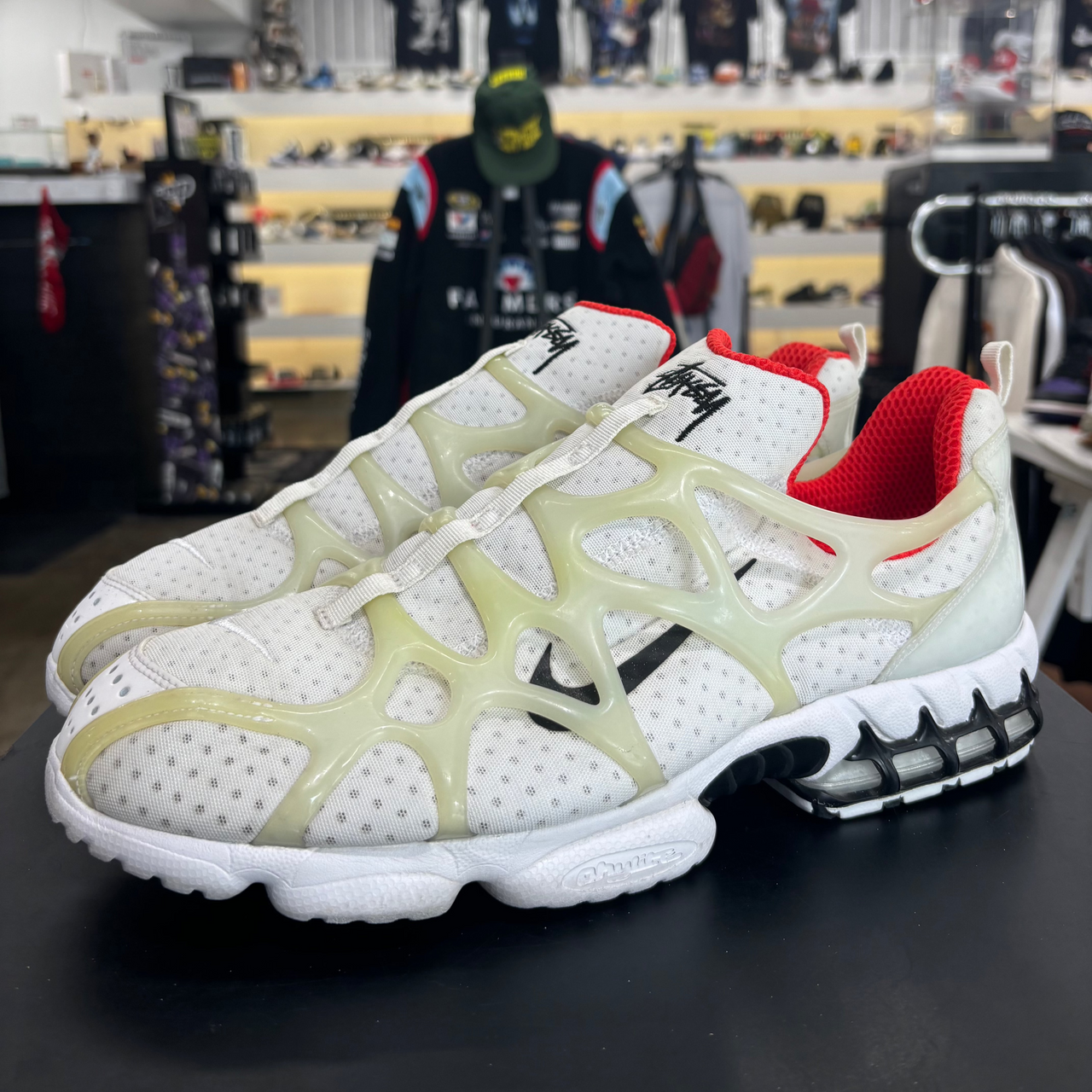 Stussy x Air Kukini Spiridon Cage 2 White