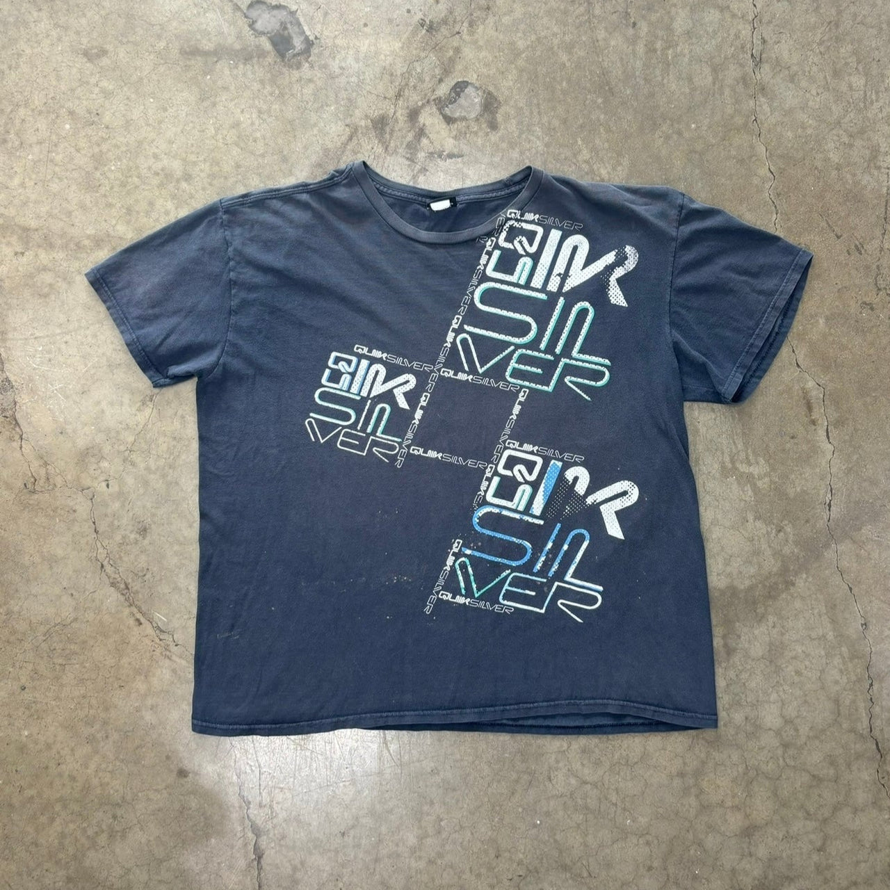 Quiksilver Multi Logo Front Graphic Surf Tee