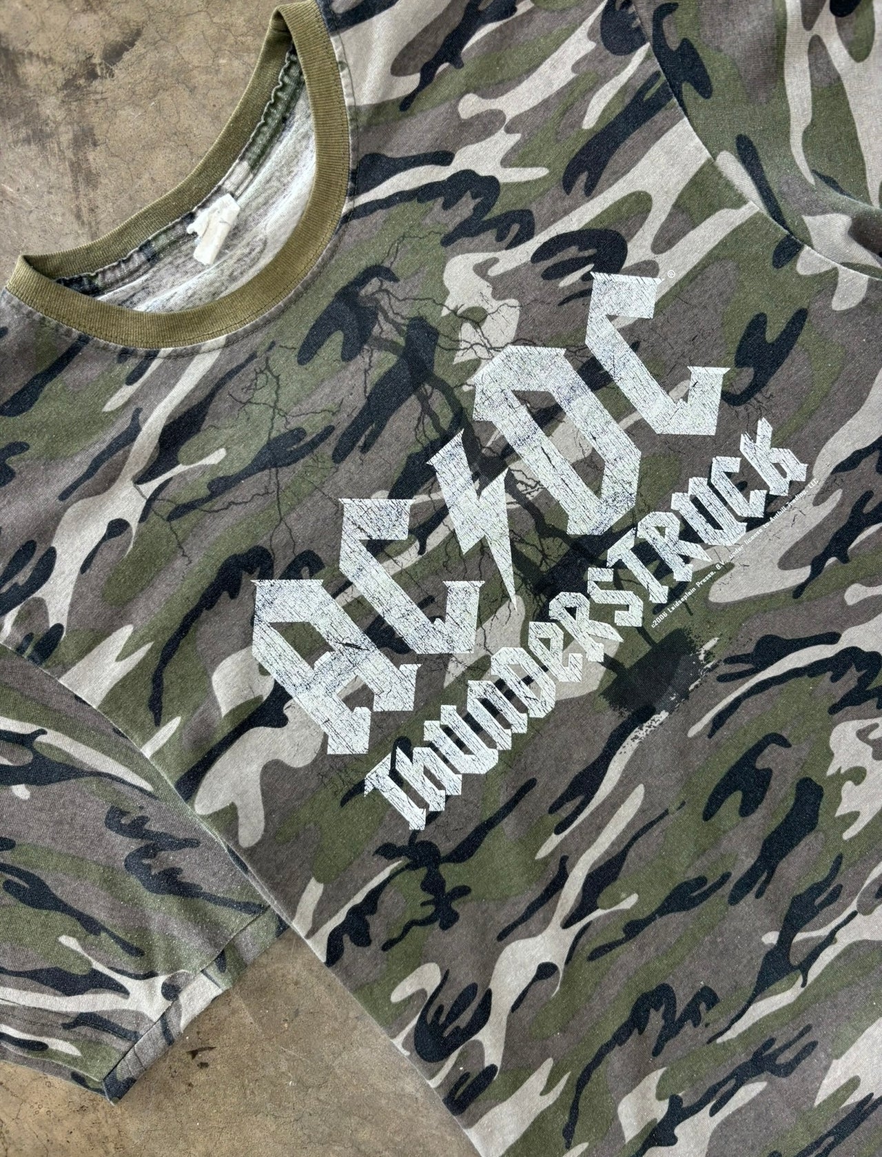 ACDC Thunderstruck Camo Band Tee