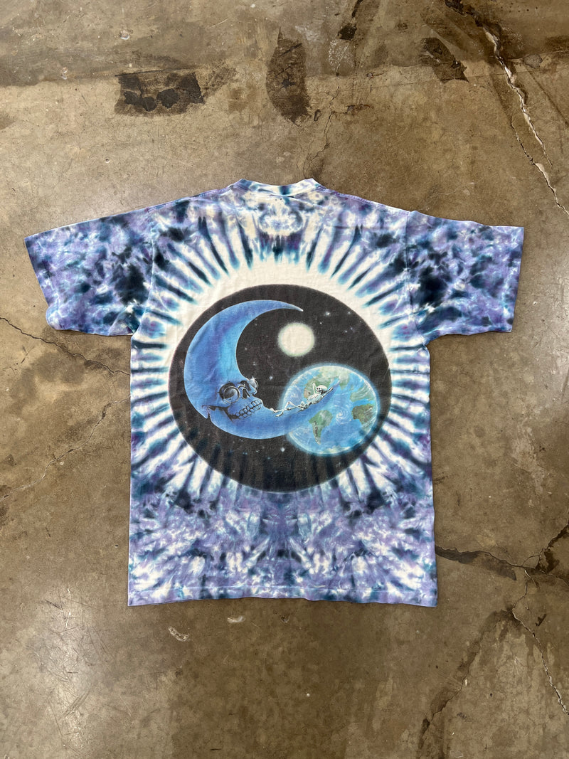 Grateful Dead Moon Skull Bye Dye Single Stitch Tee