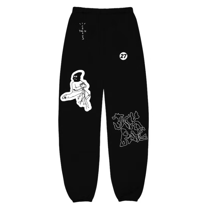 Mask On Sweatpants - Black