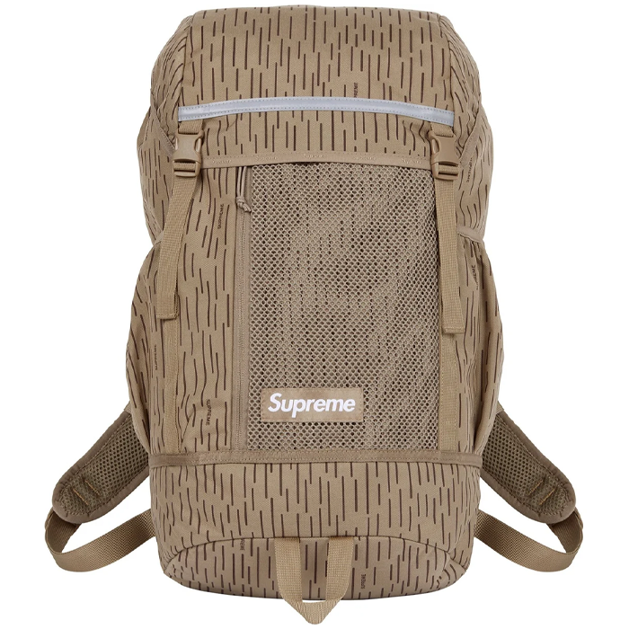 Logo Backpack - Tan Raindrop