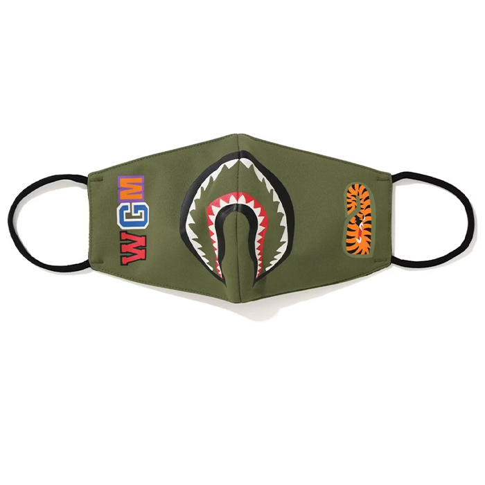 Shark Mouth Mask -Green