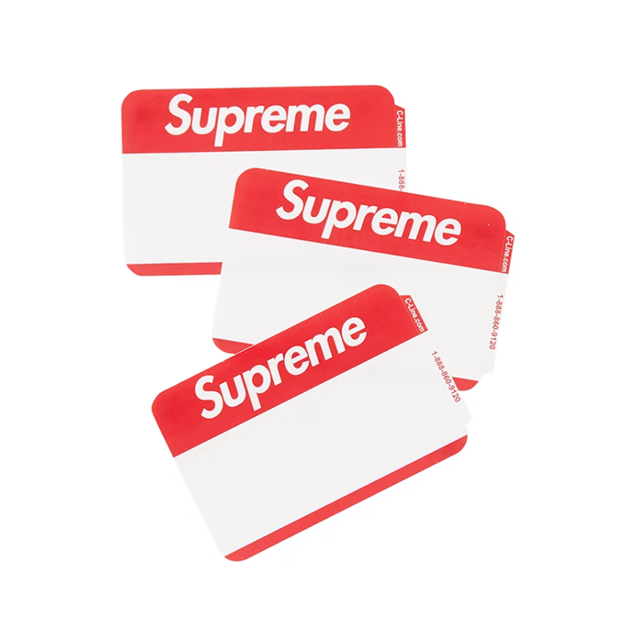 Name Badge Stickers - Red