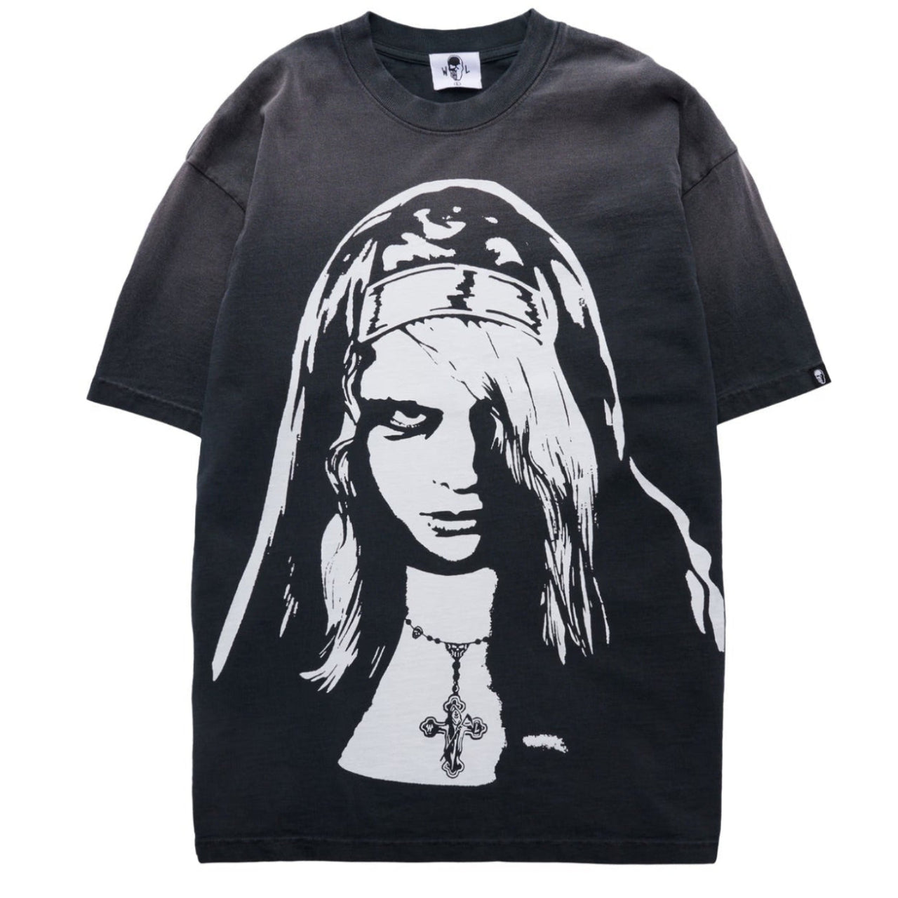 Nun Tee - Faded Black