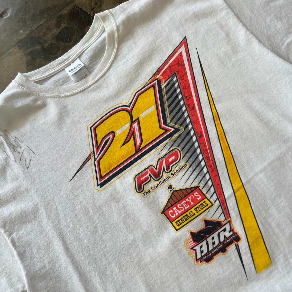 Brian Brown Signed Grian Valley Missouri Racing Team Tee