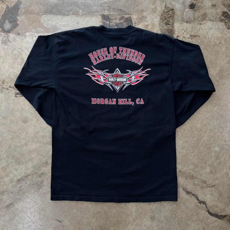 Harley Davidson House of Thunder Morgan Hill Long Sleeve Tee