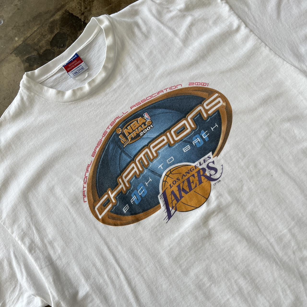 2001 NBA Finals NBA Lakers Championship Back to Back Tee