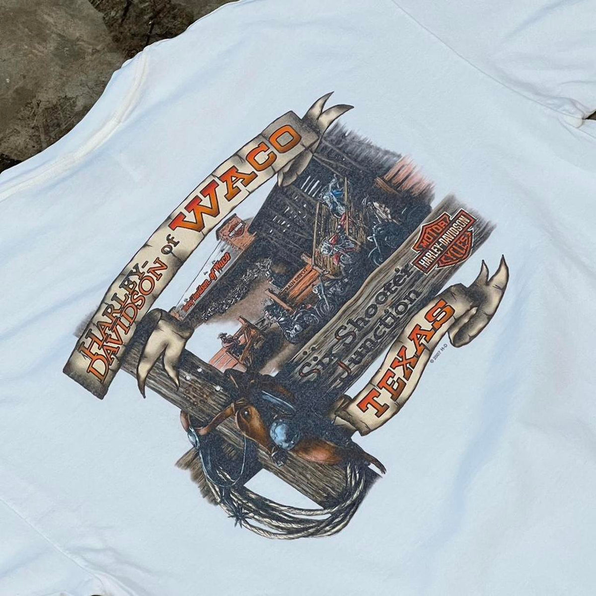 Harley Davidson Waco Six Shooter Junction Tee