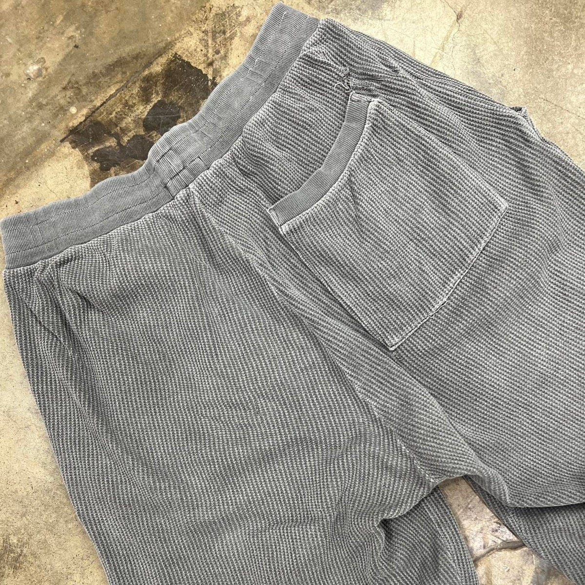 John Elliott Season Seven Ribbed Grey Shorts