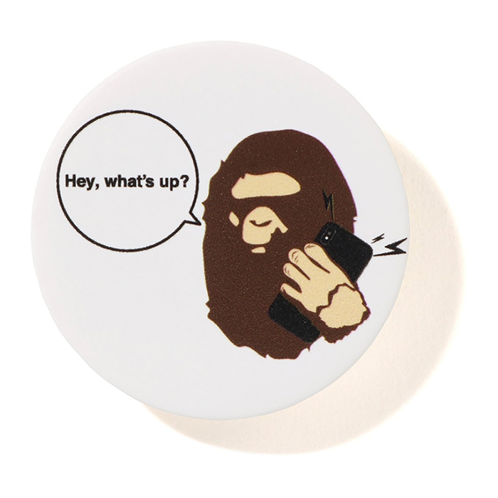 Whats Up Ape Head Popsocket - White